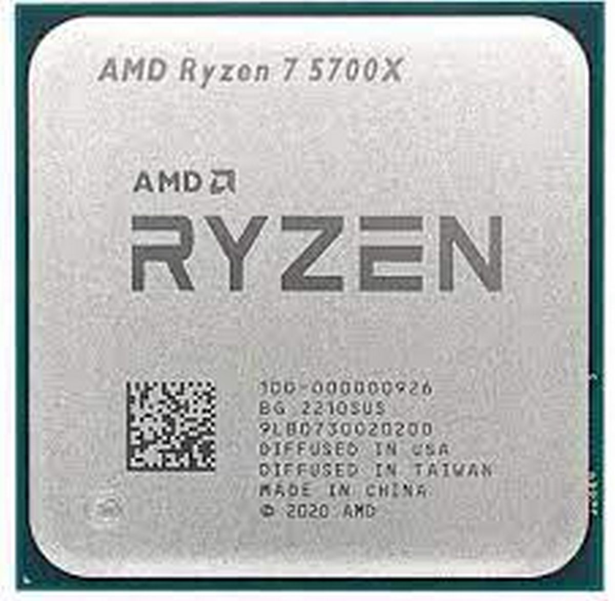 מעבד AMD Ryzen 7 5700X AM4 Tray, ללא אריזה מקורית