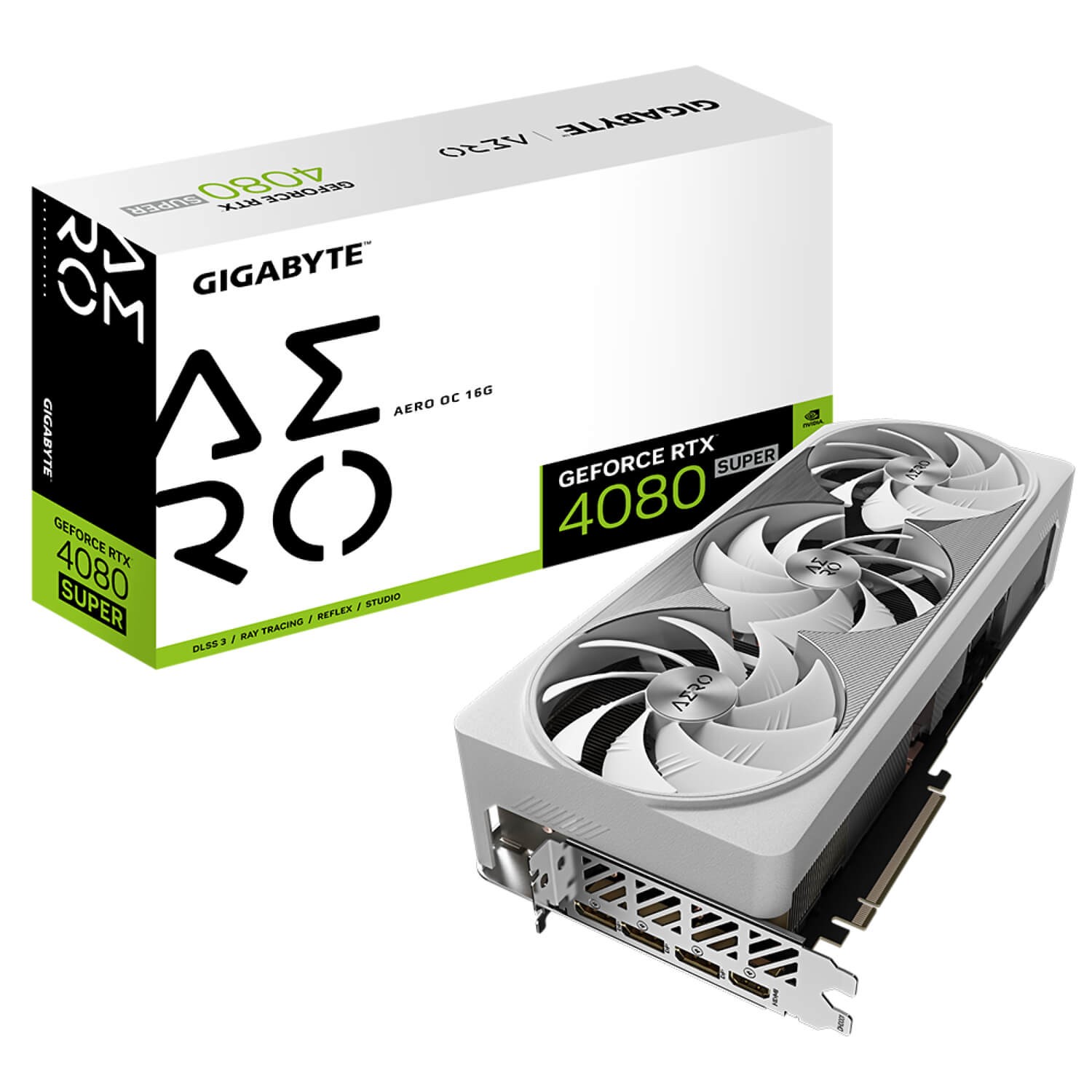 ВидеоКарта Gigabyte GeForce RTX 4080 SUPER AERO OC 16G GV-N408SAERO OC-16GD