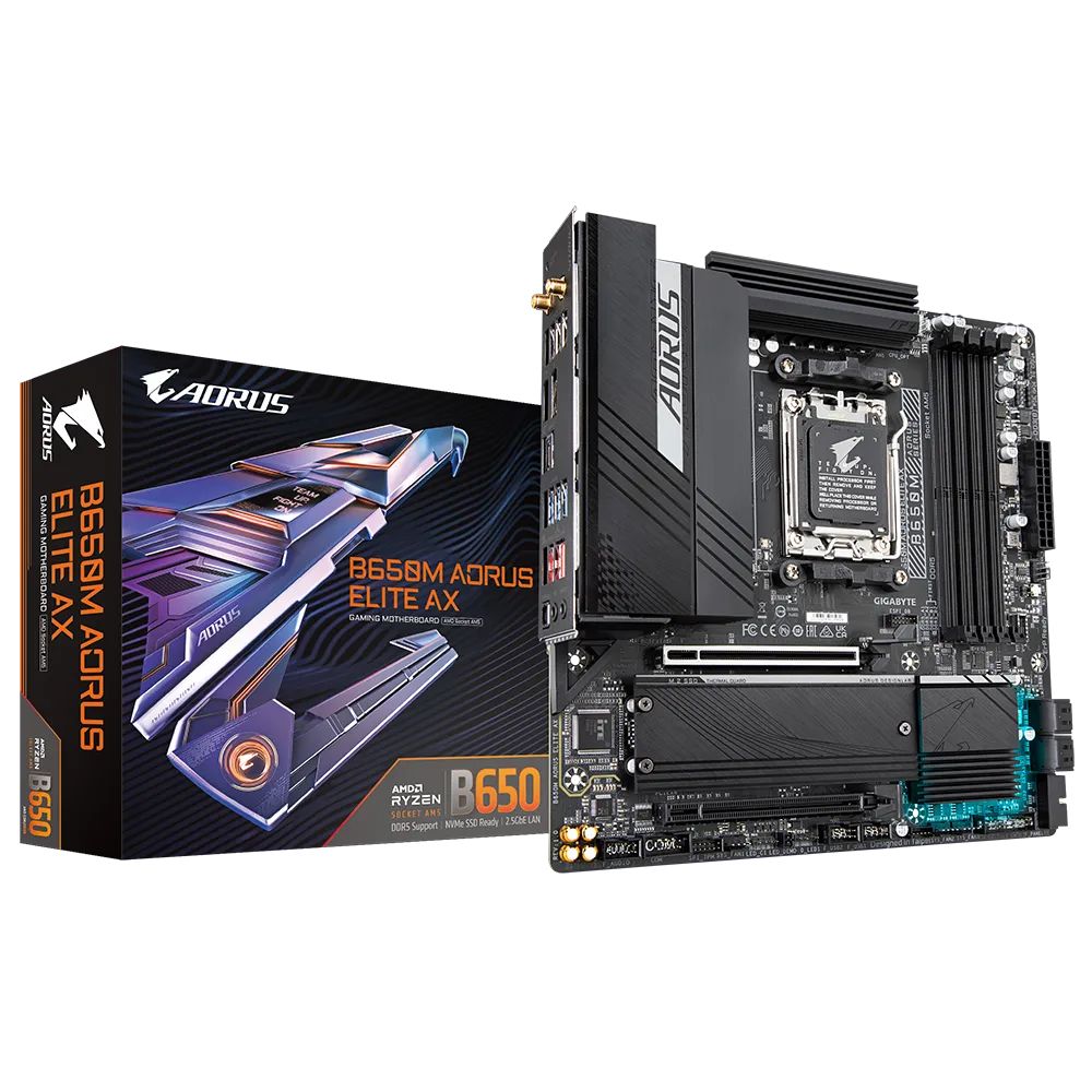 Motherboard Gigabyte B650M AORUS ELITE AX DDR5 Micro ATX AM5