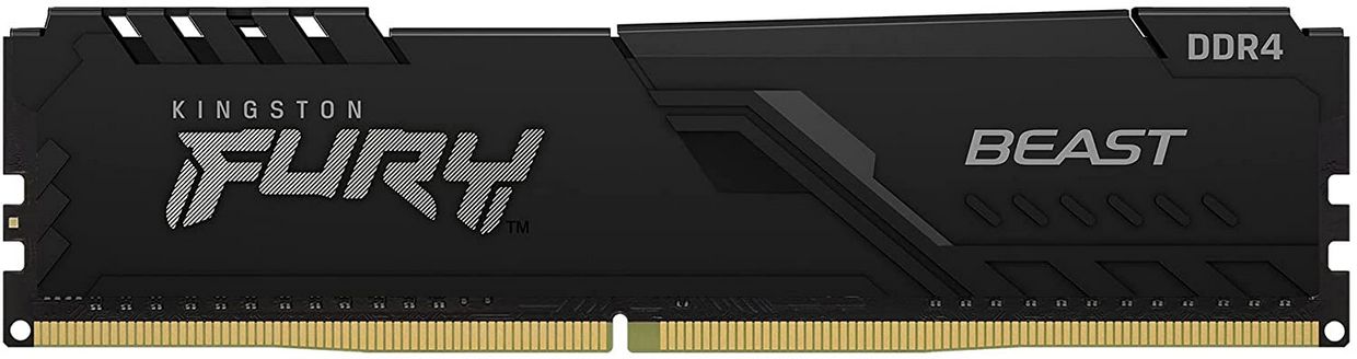 Desktop Memory DRAM Kingston Fury Beast KF432C16BB/16 16GB DDR4 3200MHz CL16 Color:black