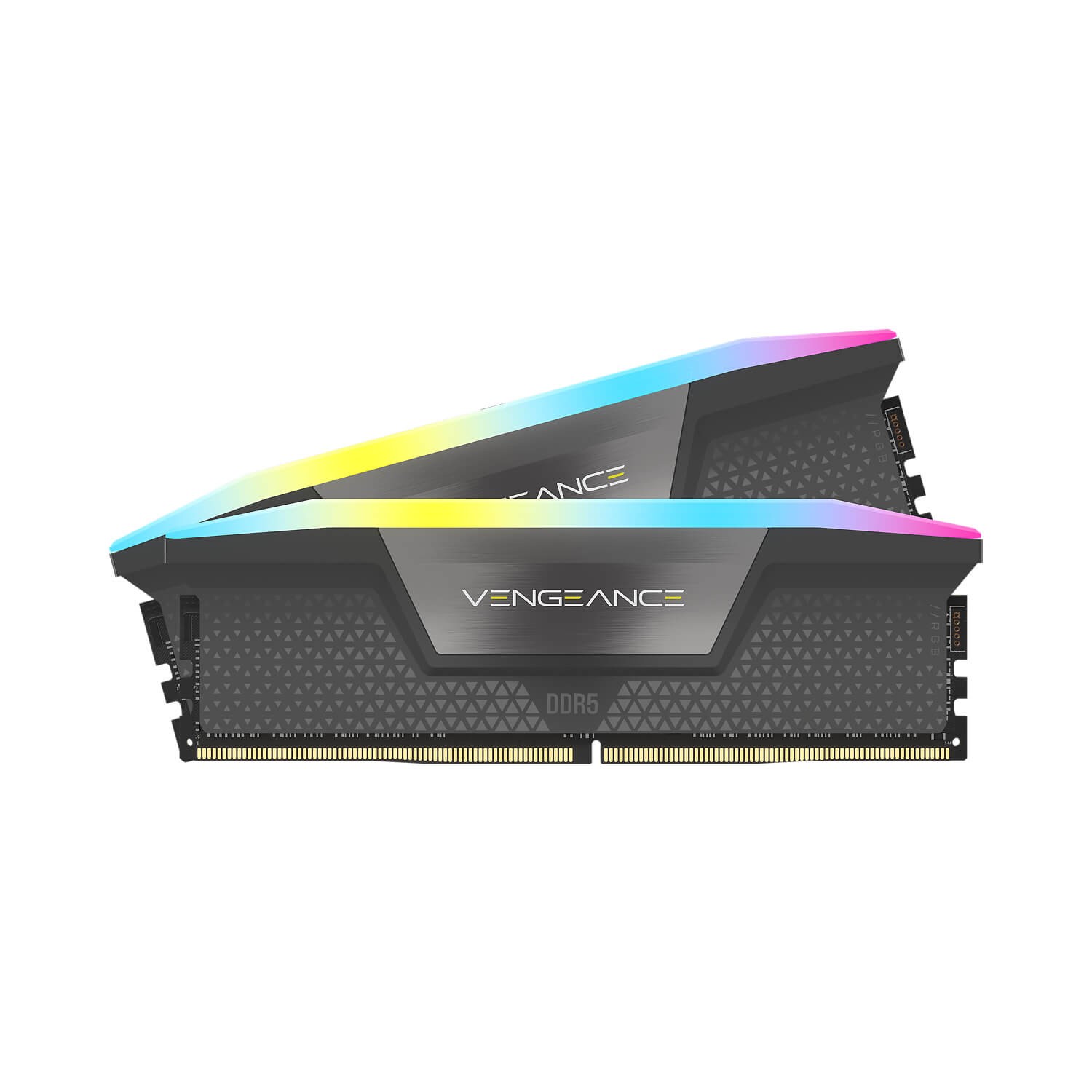 Desktop Memory DRAM Corsair VENGEANCE RGB 64GB (2x32GB) DDR5 DRAM 6400MT/s CL32 Memory Kit - שחור CMH64GX5M2B6400C32 64GB DDR5 6400MHz CL32 1.1V