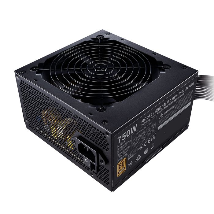 ספק כוח Cooler Master MWE 750 V2 230V MPE-7501-ACABW-B 80 PLUS Bronze 750W  12V:744W