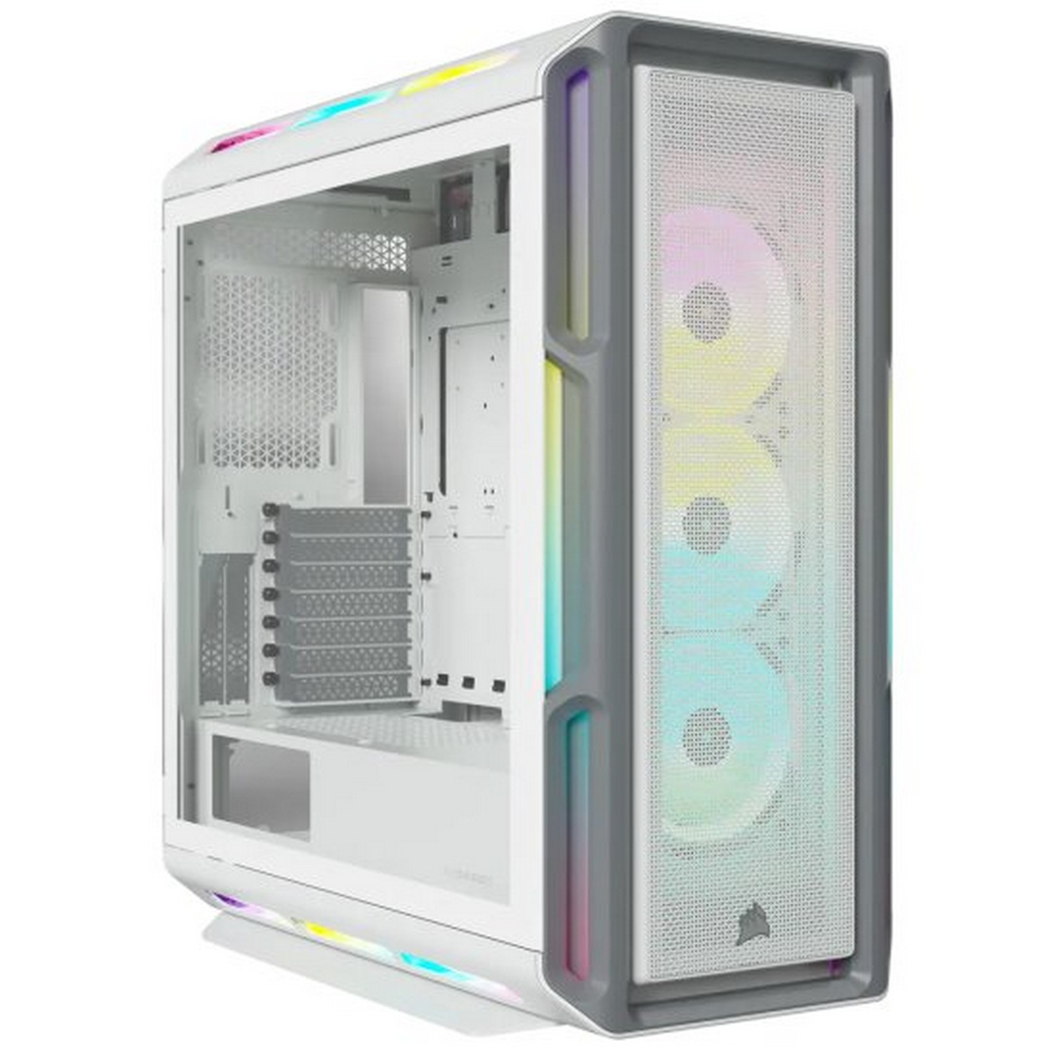 מארז Corsair iCUE 5000T RGB Tempered Glass - לבן Mid-Tower