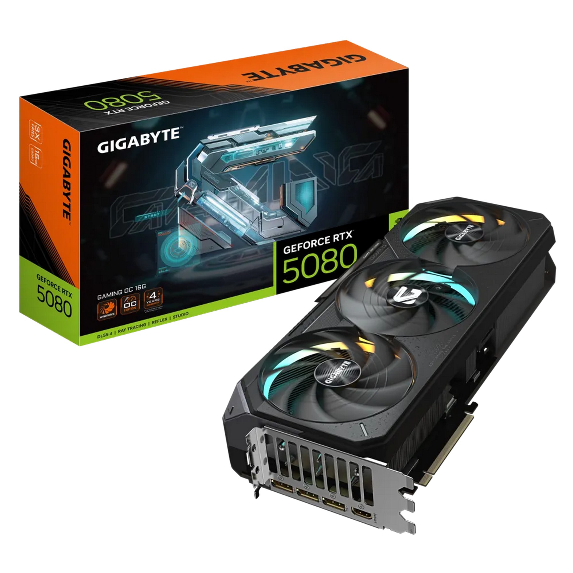 Video Card Gigabyte GeForce RTX 5080 GAMING OC 16G GV-N5080GAMING OC-16GD