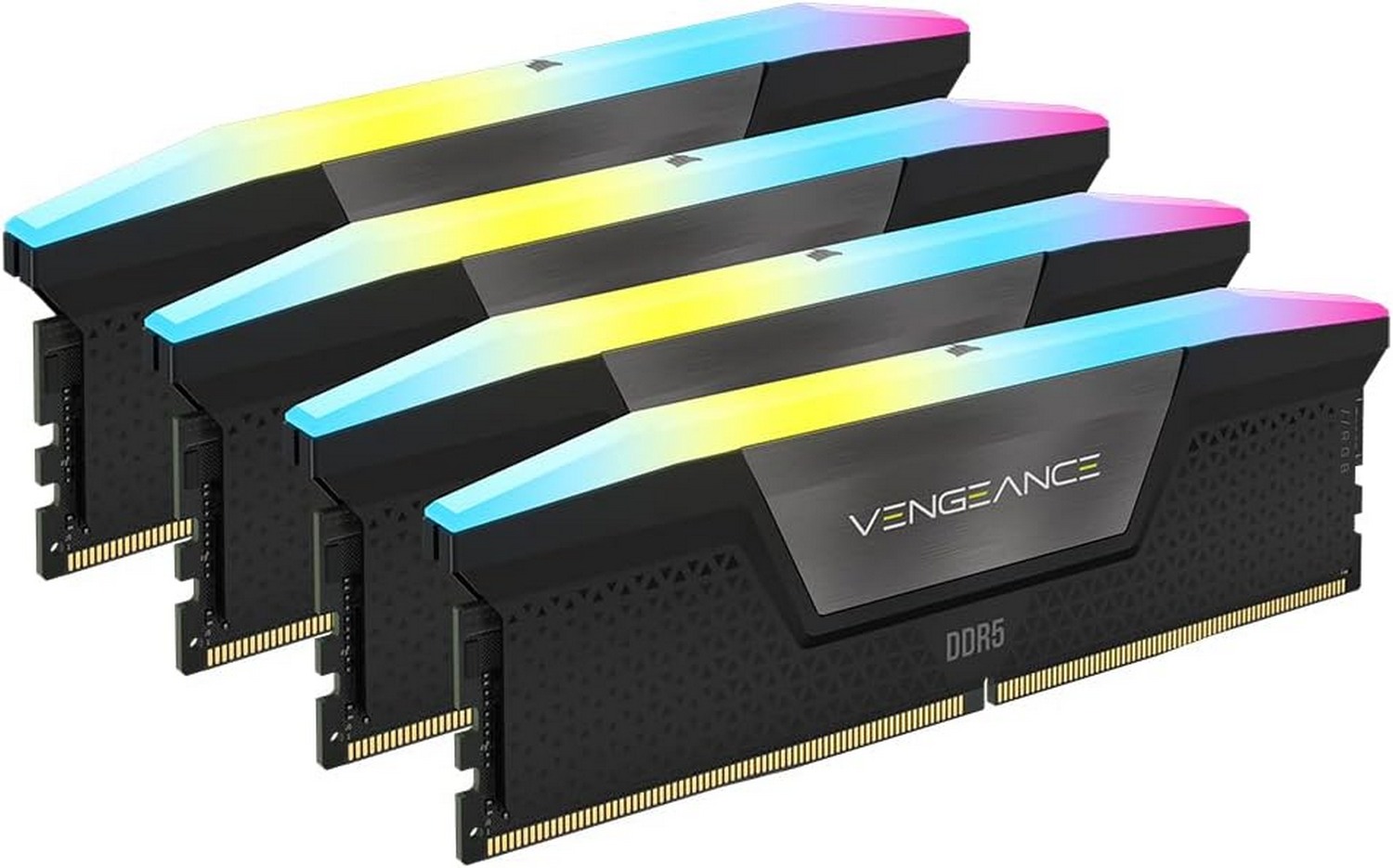 Desktop Memory DRAM Corsair VENGEANCE RGB CMH192GX5M4B5200C38 KIT 192GB (4X48GB) DDR5 5200MHz CL38 Color:black