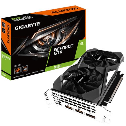 כרטיס מסך Gigabyte GeForce GTX 1650 OC 4G  GV-N1650OC-4GD