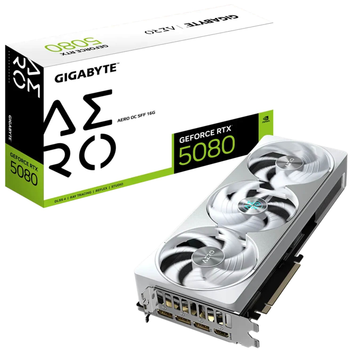 ВидеоКарта Gigabyte GeForce RTX 5080 AERO OC SFF 16G GV-N5080AERO OC-16GD