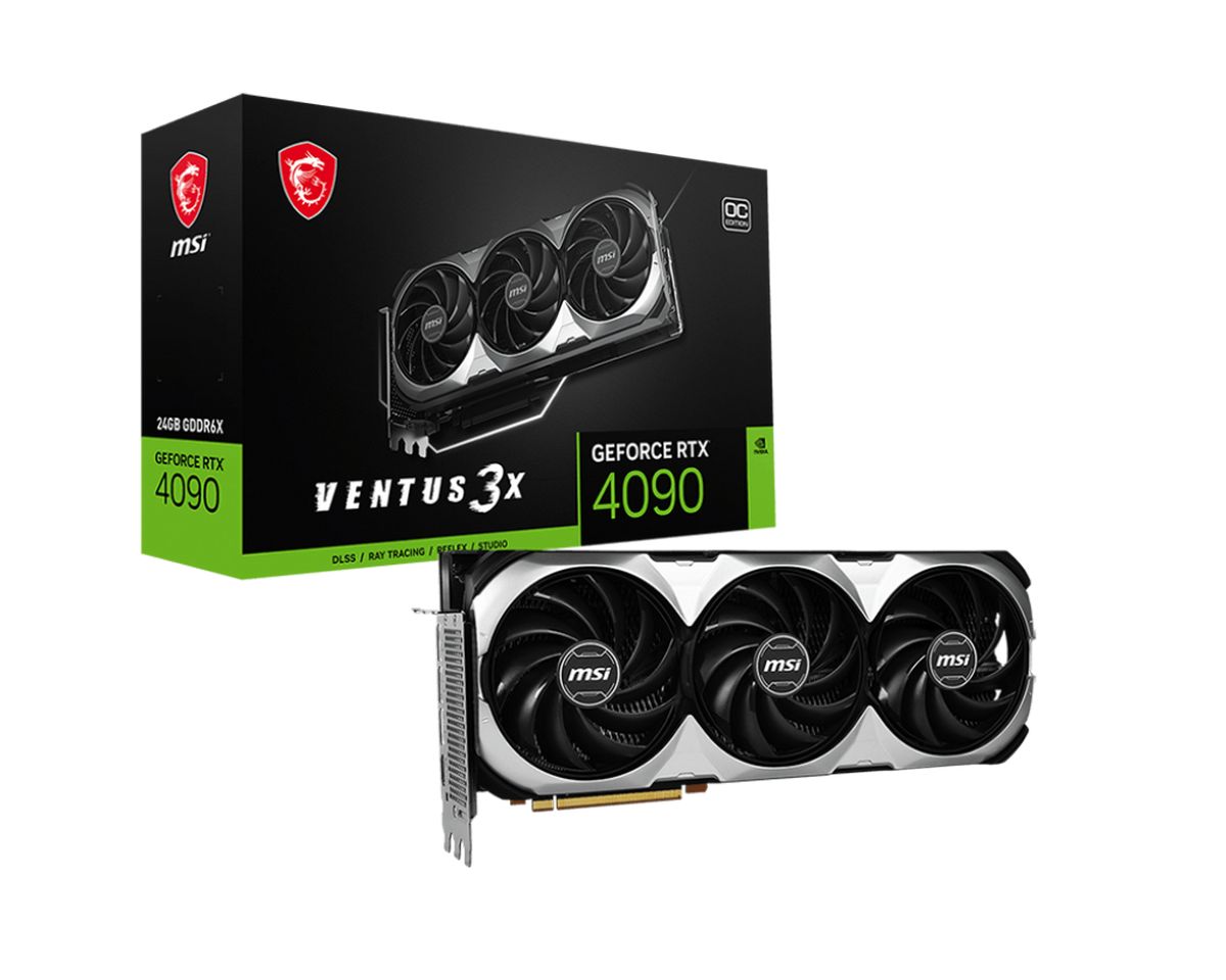 ВидеоКарта MSI GeForce RTX 4090 VENTUS 3X 24G OC NVIDIA GeForce RTX 4090