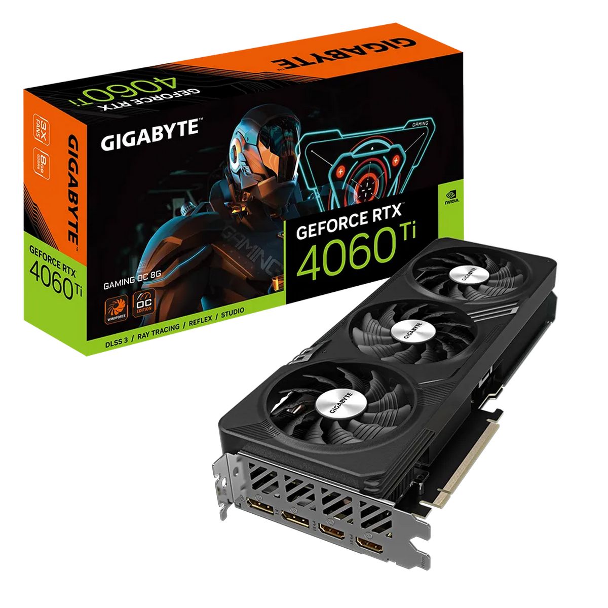 Video Card Gigabyte GeForce RTX 4060 Ti GAMING OC 8G GV-N406TGAMING OC-8GD