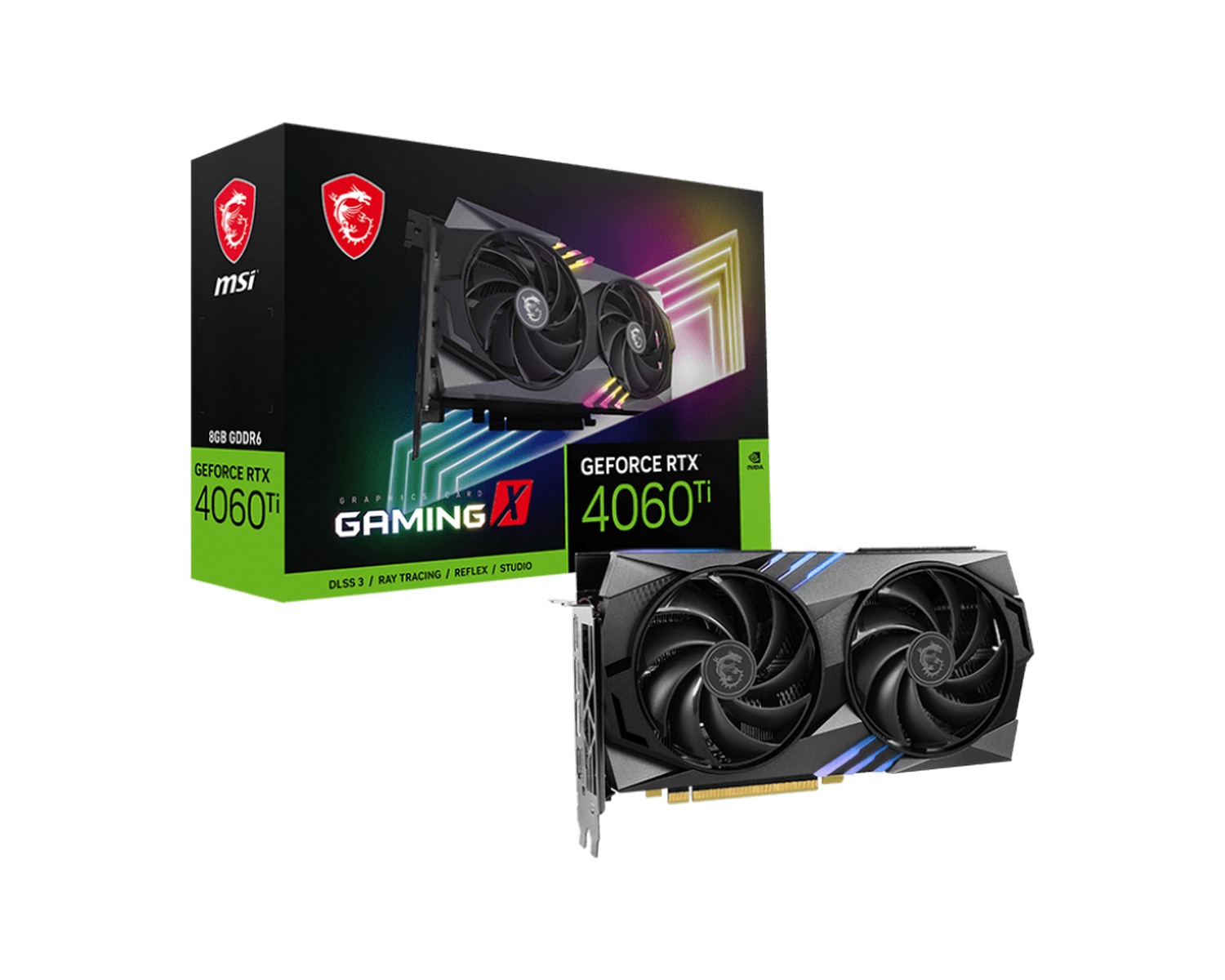כרטיס מסך MSI GeForce RTX 4060 Ti GAMING 8G NVIDIA GeForce RTX 4060 Ti