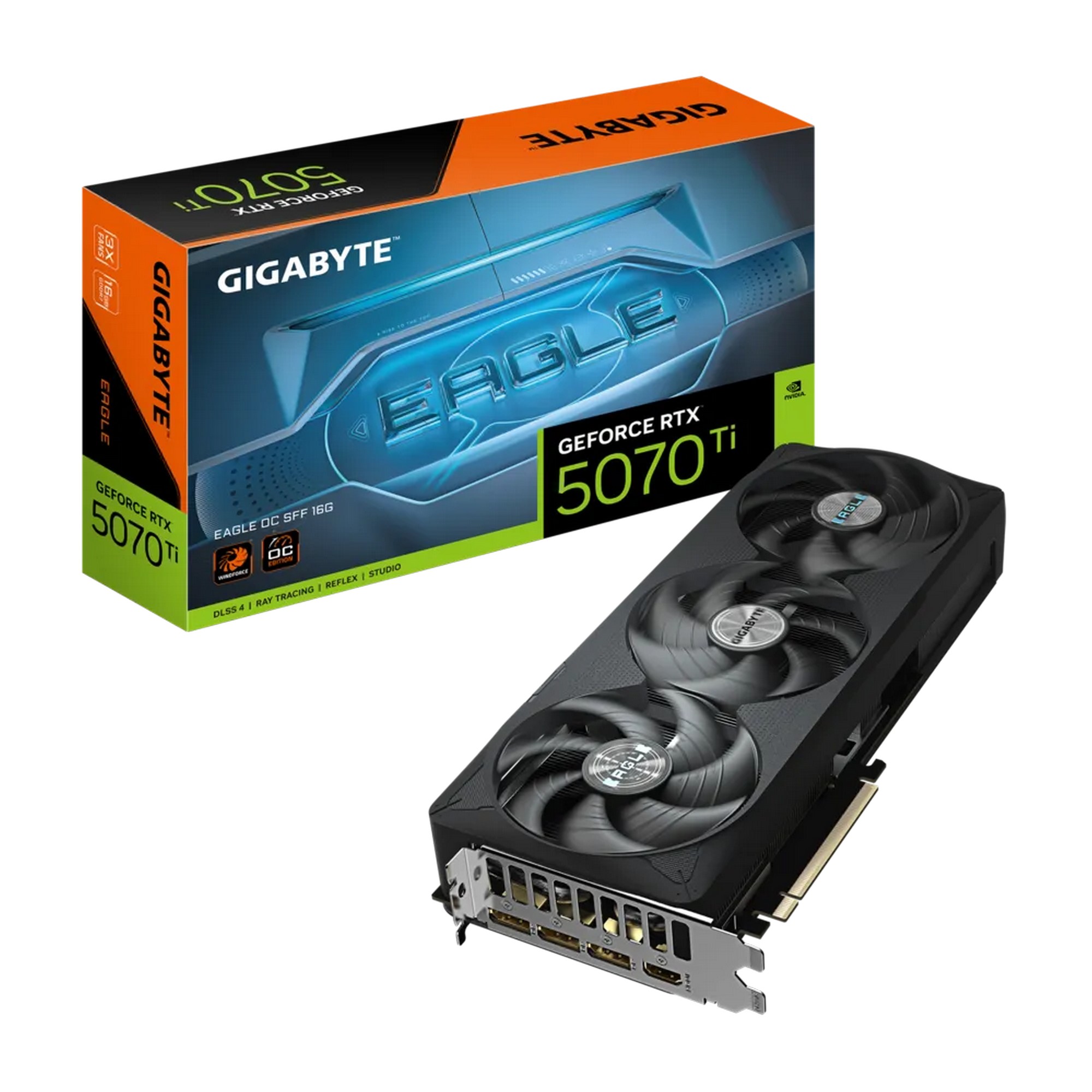 Video Card Gigabyte GeForce RTX 5070 Ti EAGLE OC SFF 16G GV-N507TEAGLE OC-16GB