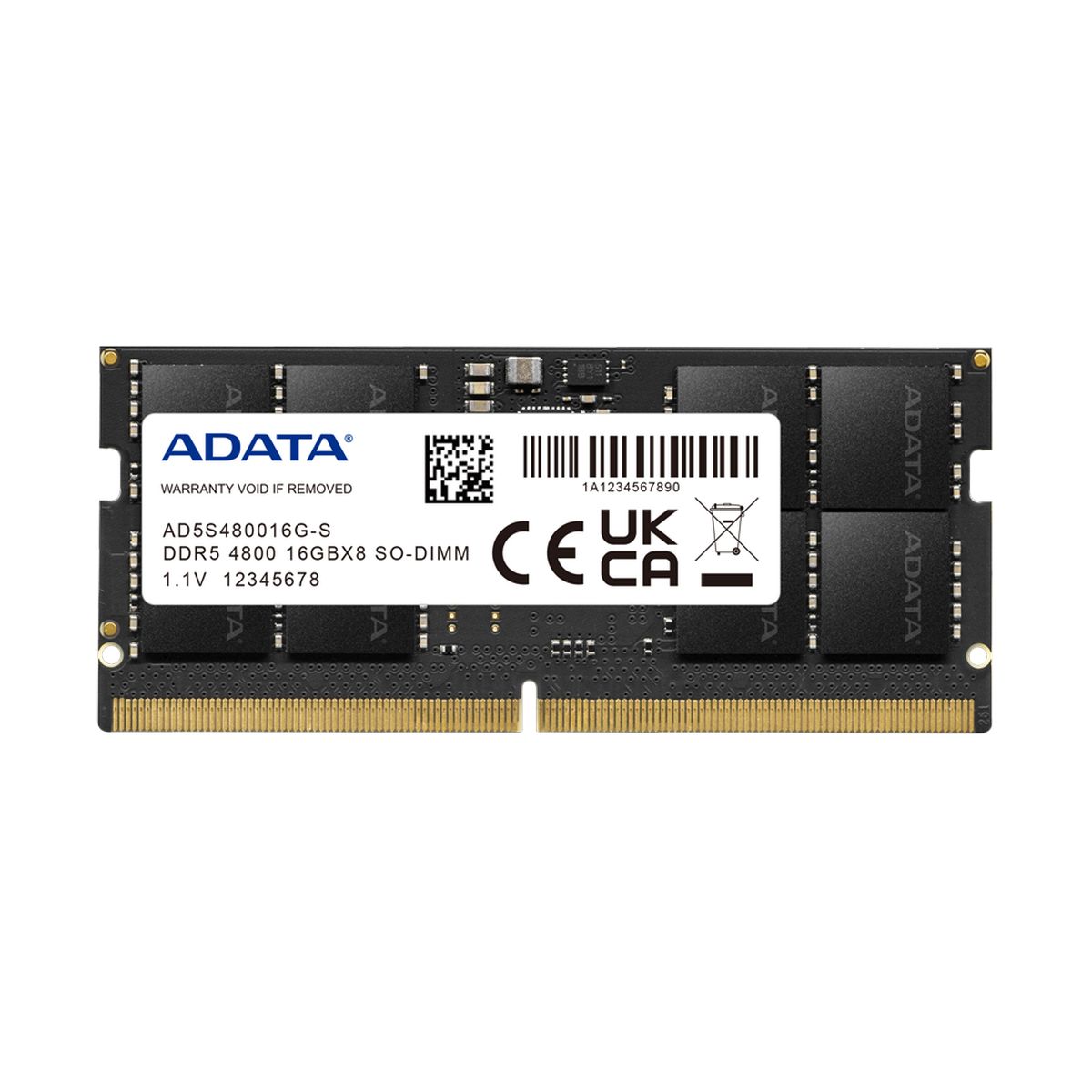 SODIMM-память ADATA AD5S480016G-S 16GB DDR5 4800MHz