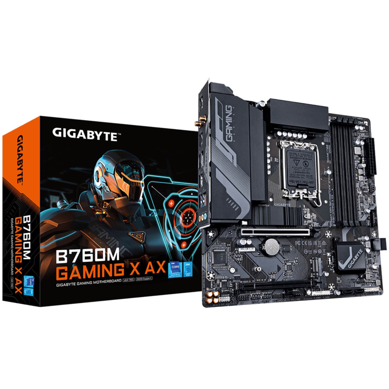 לוח אם Gigabyte B760M GAMING X AX DDR5 Micro ATX LGA1700