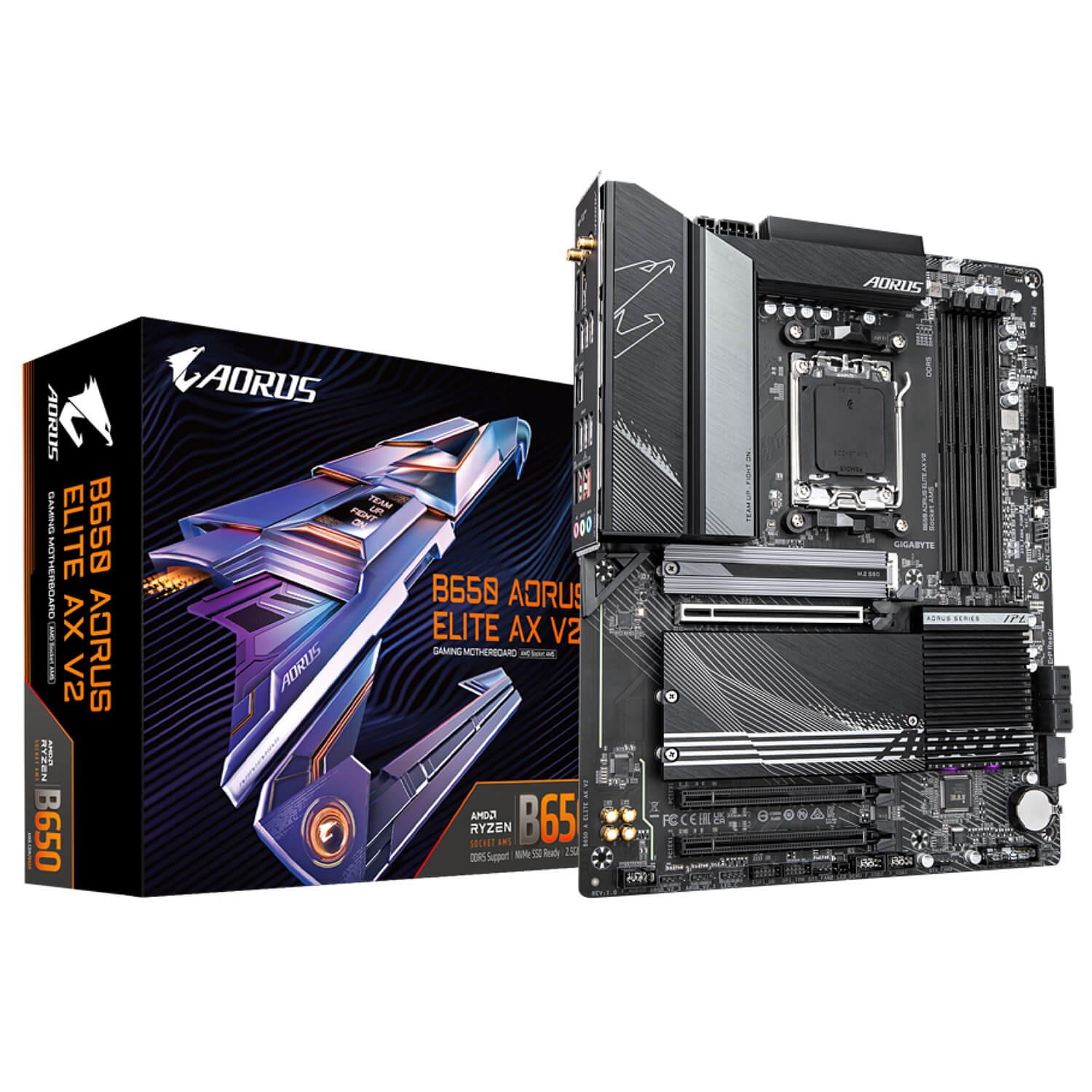 Материнская Плата Gigabyte B650 AORUS ELITE AX V2 DDR5 ATX AM5