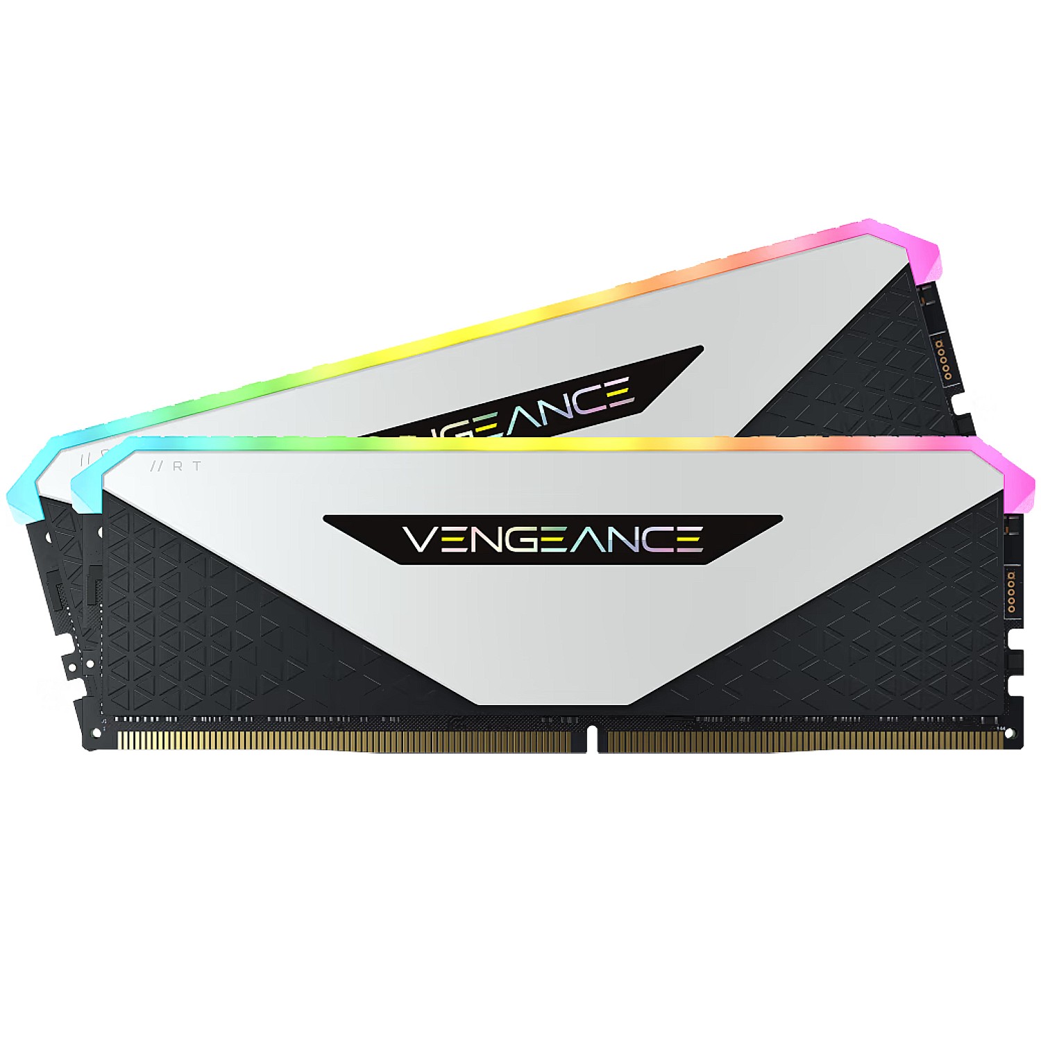 Desktop Memory DRAM Corsair VENGEANCE RGB RT CMN32GX4M2Z3600C18W KIT 32GB (2x16GB) DDR4 3600MHz 18-22-22-42 Color:white
