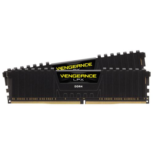 זיכרון לנייח DRAM Corsair VENGEANCE LPX CMK32GX4M2Z3600C18 32GB DDR4 3600MHz CL18 צבע שחור