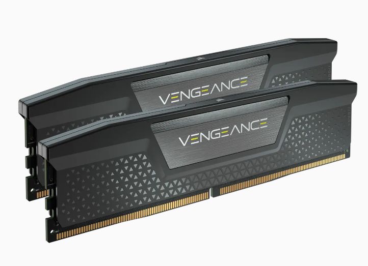 זיכרון לנייח DRAM Corsair VENGEANCE CMK64GX5M2B5600C40 64GB DDR5 5600MHz 40-40-40-77 צבע שחור