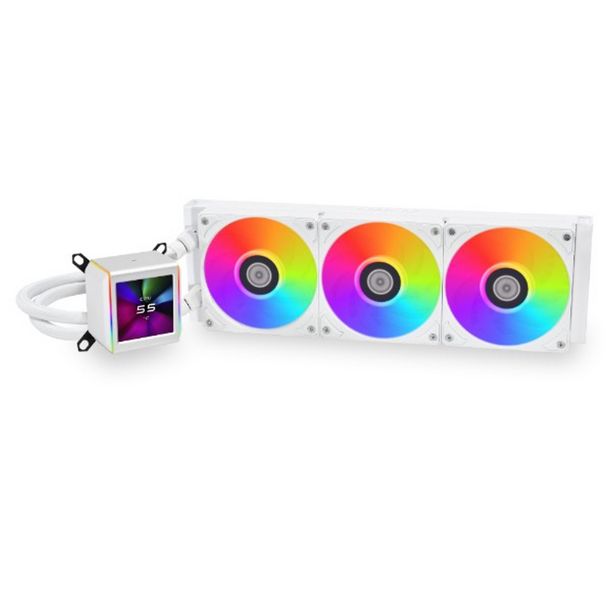 Liquid cooling LIAN-LI GA II LCD white 360mm