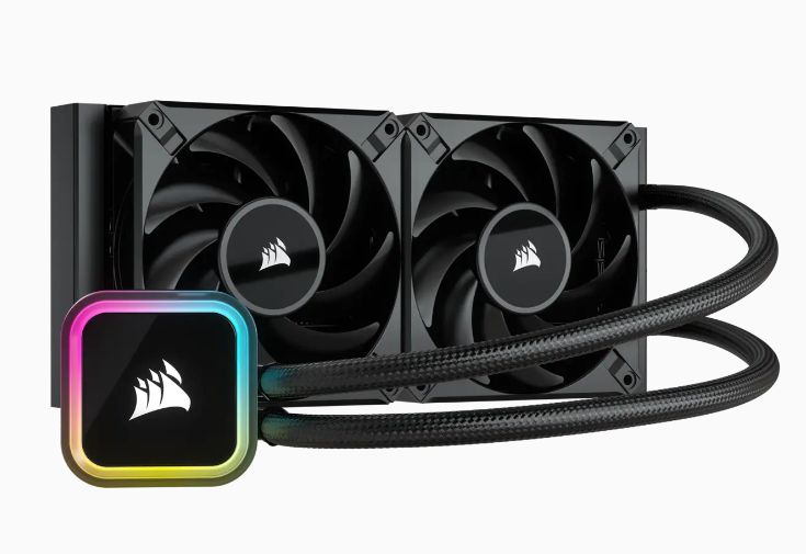 Водяное охлаждение Corsair iCUE H100i RGB 240mm Цвет:черный
