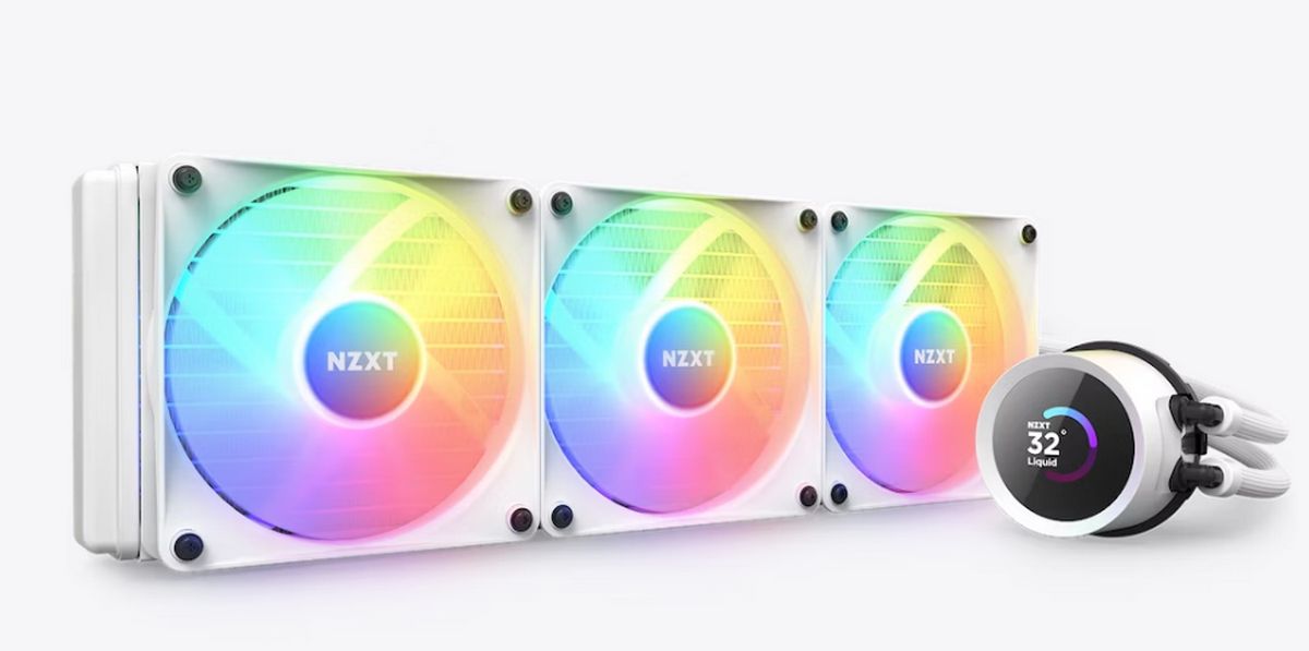 קירור נוזלי NZXT Kraken 360 RGB לבן 360mm