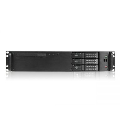 Industrial Case iStarUSA 2U קומפקטי Rackmount ללוחות MicroATX כולל Hot Swap