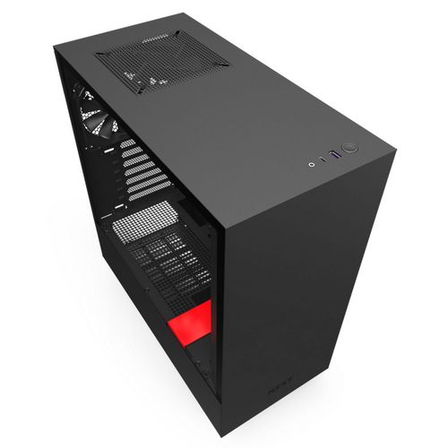 מארז NZXT H510 MATTE שחור, אדום Mid Tower