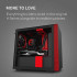 Case NZXT H210 black, red Mini-ITX