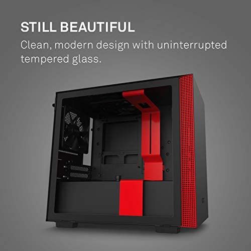 Case NZXT H210 black, red Mini-ITX