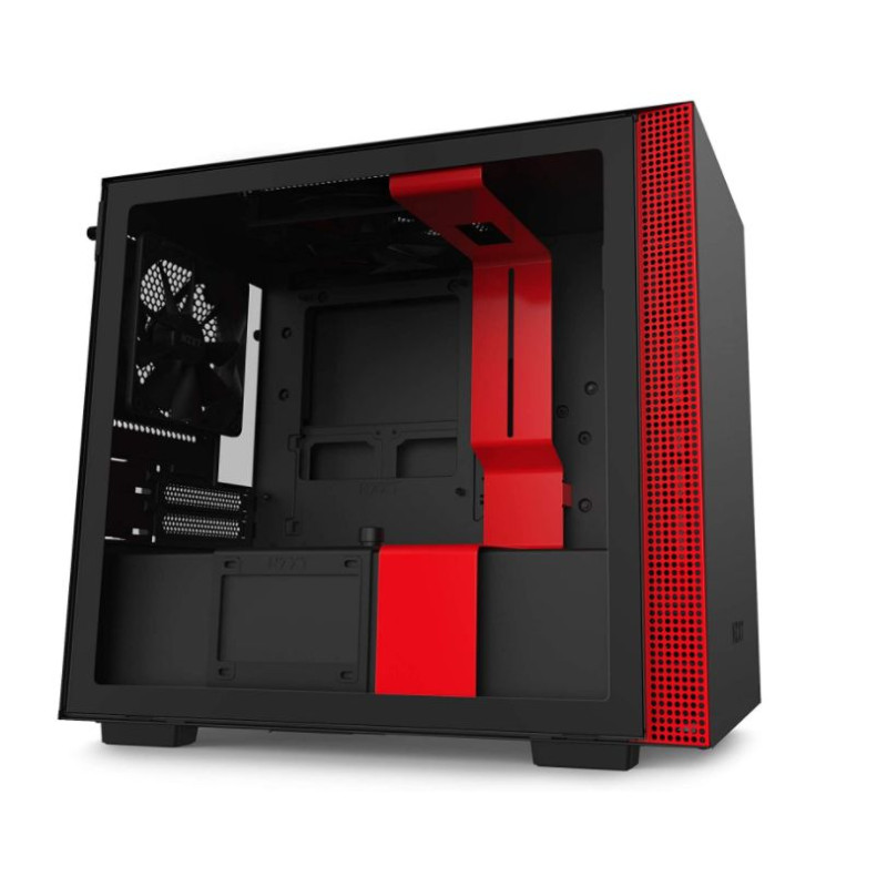 Case NZXT H210 black, red Mini-ITX