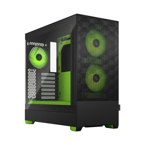 Корпус Fractal Design Pop Air RGB Green Core TG Clear Tint Цвет:черный, зеленый