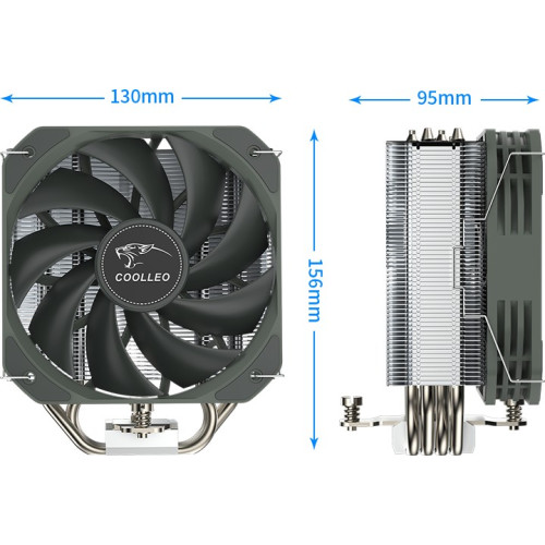 קירור למעבד Coolleo Etian P40i MAX CPU Cooler ETIANP40IMAX