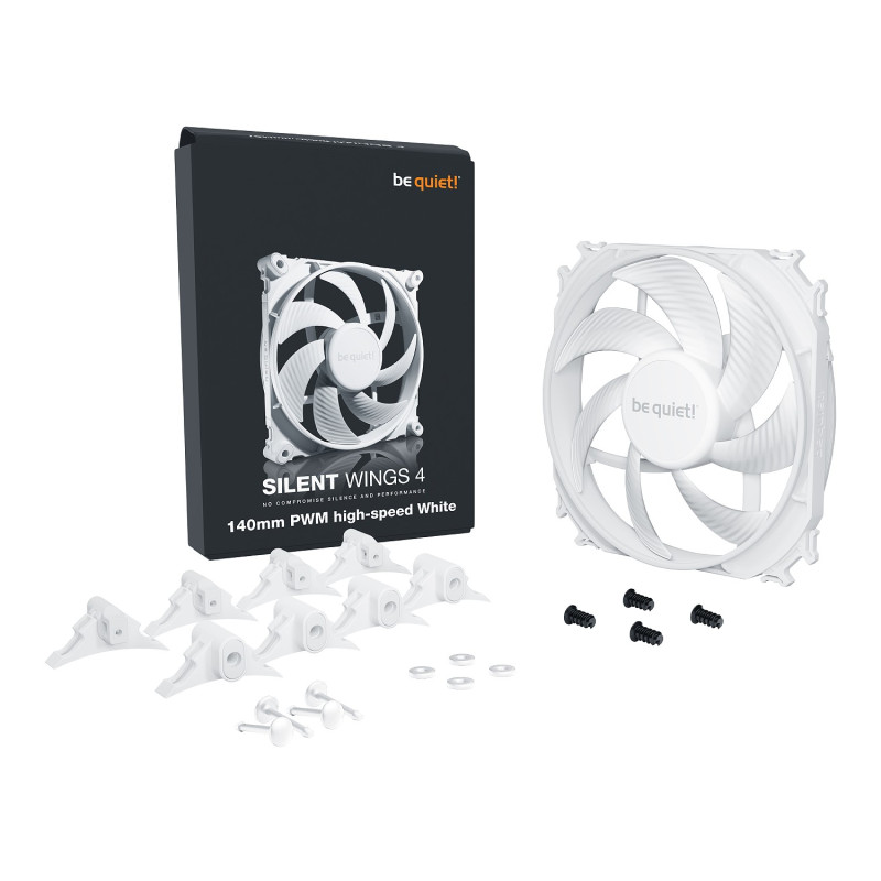 Case Fan be quiet! SILENT Wings 4 white 140mm PWM high-speed