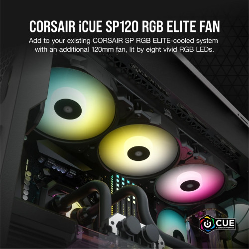 Вентилятор для Корпуса Corsair iCUE SP120 RGB ELITE Performance 120mm PWM Fan -