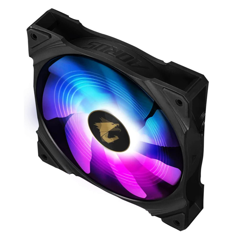 Вентилятор для Корпуса Gigabyte AORUS 140 ARGB FAN 140mm Цвет:черный