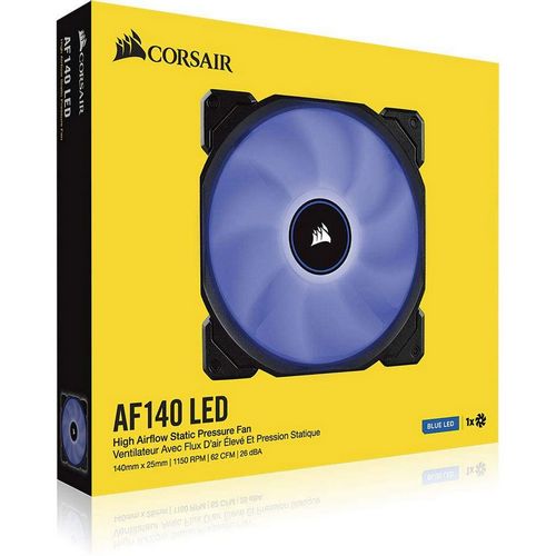 Вентилятор для Корпуса Corsair Air Series AF140 LED (2018) черный, синий 140mm