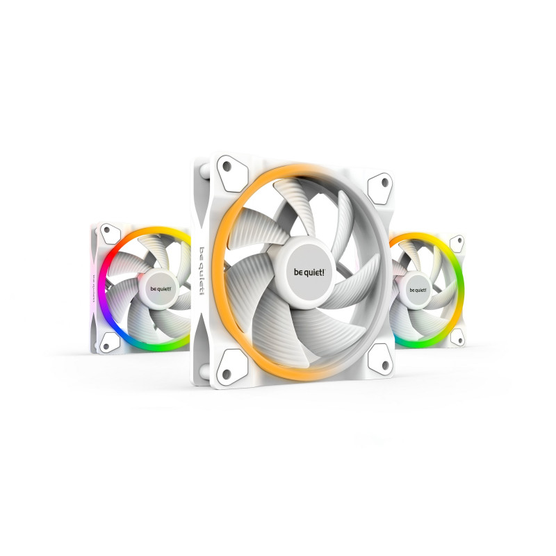 Case Fan be quiet! LIGHT WINGS WHITE 120mm PWM Triple Pack 120mm Color:white