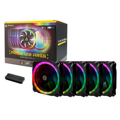 Case Fans with Controller Antec Prizm 120 ARGB 5+C 5 in 1 pack 120mm