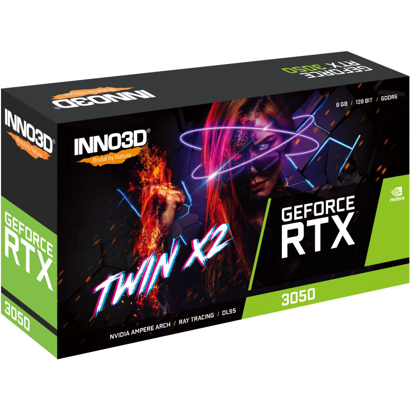 ВидеоКарта Inno3D GEFORCE RTX 3050 TWIN X2 N30502-08D6-1711VA41