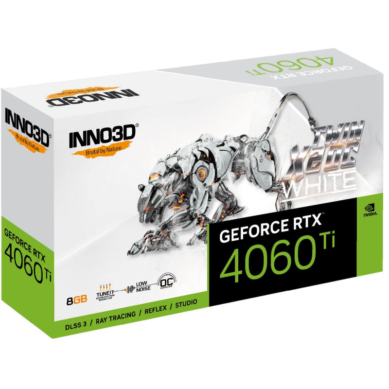 Video Card Inno3D GEFORCE RTX 4060 Ti 8GB TWIN X2 OC WHITE