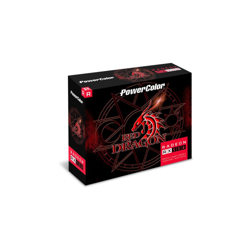 Video Card PowerColor Red Dragon Radeon RX 550 4GB GDDR5 Low Profile