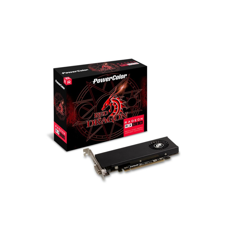 Video Card PowerColor Red Dragon Radeon RX 550 4GB GDDR5 Low Profile