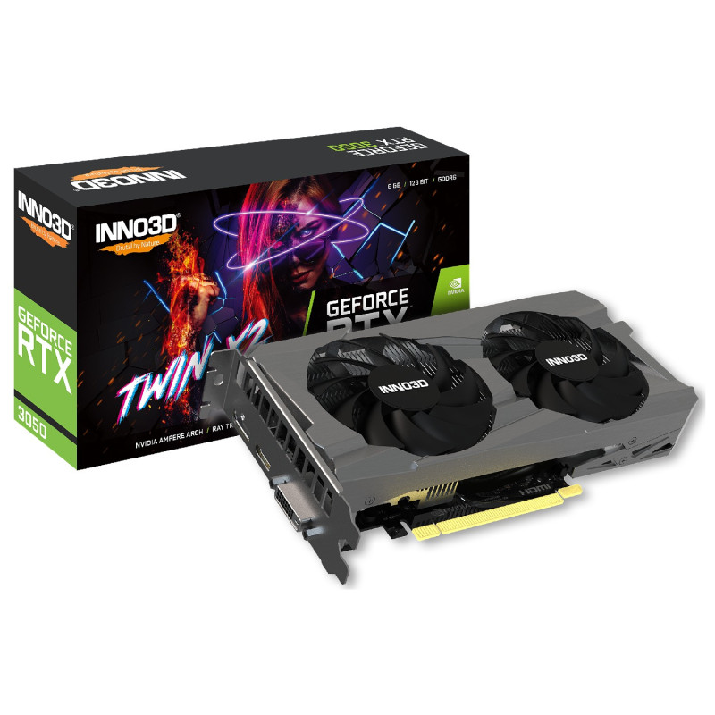 Video Card Inno3D RTX 3050 6GB TWIN X2 N30502-06D6-1711VA60