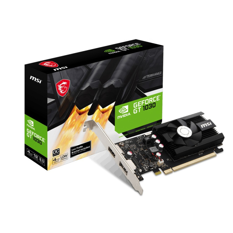 Video Card MSI GeForce GT 1030 4GD4 LP OC NVIDIA GeForce GT 1030