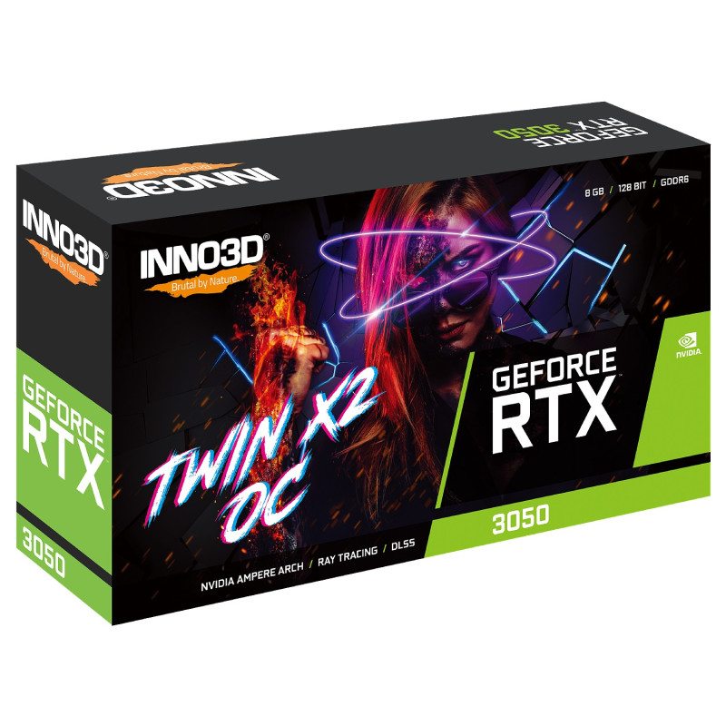 Video Card Inno3D RTX 3050 TWIN X2 OC N30502-08D6X-1711VA41