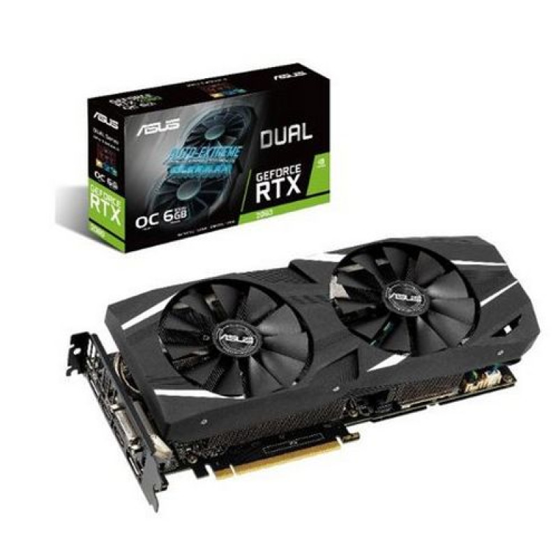 ВидеоКарта Asus Dual GeForce RTX 2060 OC edition 6GB GDDR6 DUAL-RTX2060-O6G