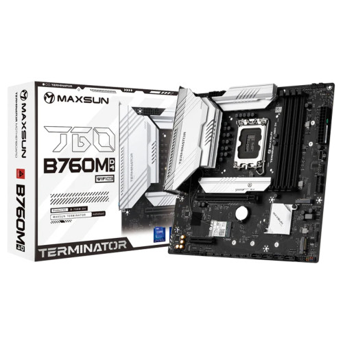 לוח אם MAXSUN Terminator B760M D4 WiFi 6E DDR4 Micro ATX LGA1700