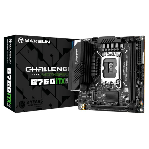 לוח אם MAXSUN Challenger B760ITX D5 WIFI DDR5 Mini ITX LGA1700