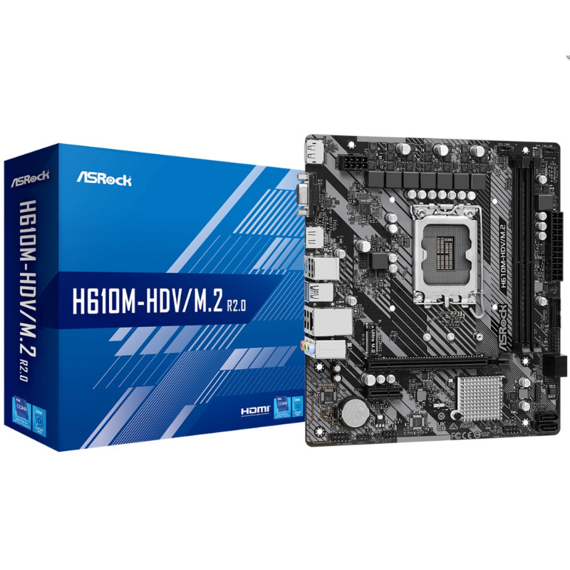 Motherboard Asrock H610M-HDV/M.2 R2.0 DDR4 Micro ATX LGA1700