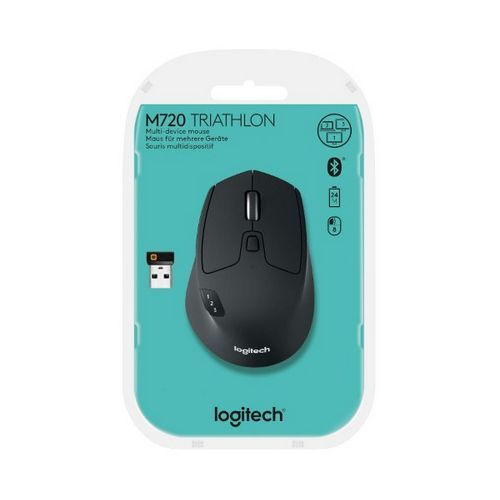 עכבר אלחוטי Logitech M720 צבע שחור