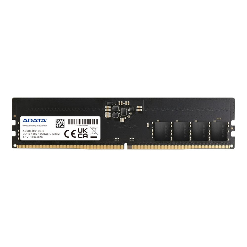 Desktop Memory DRAM Adata AD5U480016G-S 16GB DDR5 4800MHz Color:black